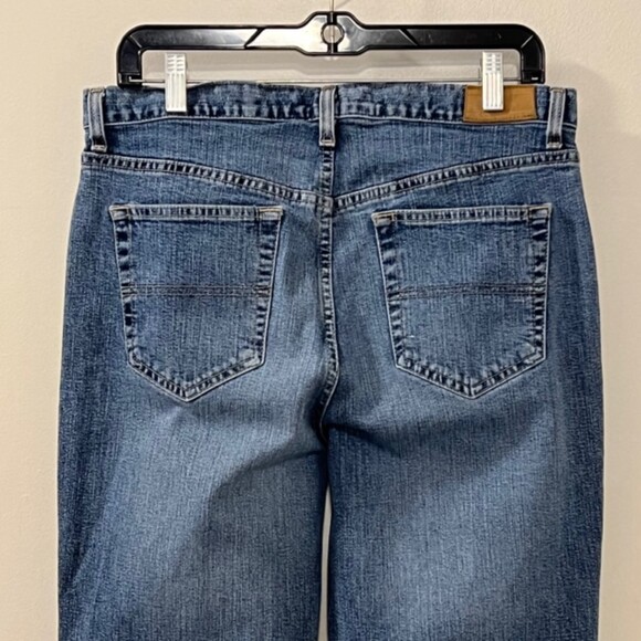 Tommy Hilfiger Womens Blue Washed Hipster Boot Cut Denim Jeans Size 10 - Picture 4 of 12